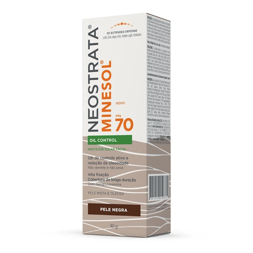 Protetor Solar Facial Neostrata Minesol Oil Control FPS70 Pele Negra 40g