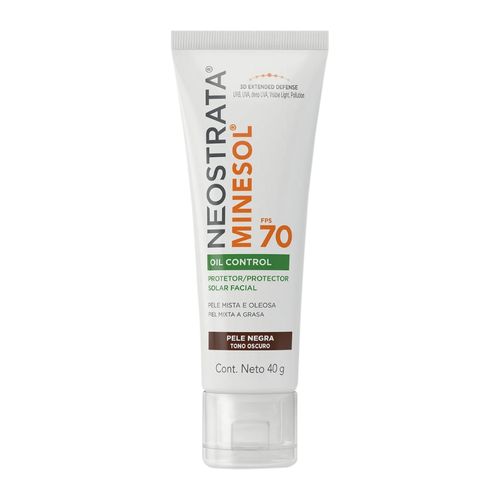 Protetor Solar Facial Neostrata Minesol Oil Control FPS70 Pele Negra 40g
