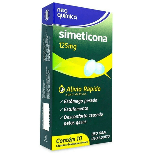 Simeticona 125mg com 10 Cápsulas Neo Química