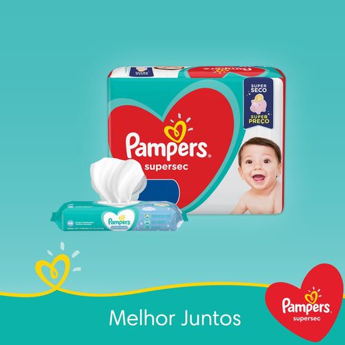 Fralda Pampers Supersec Hiper M com 52 Unidades