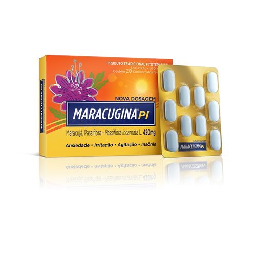 Maracugina PI 420mg com 20 Comprimidos