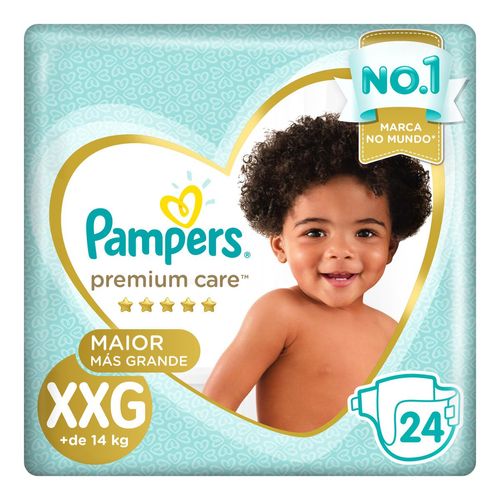 Fralda Pampers Premium Care Mega XXG com 24 Unidades