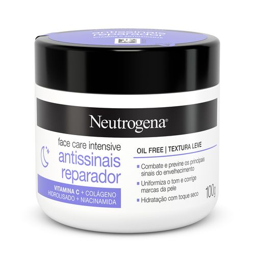 Creme Facial Neutrogena Face Care Intensive Antissinais Reparador 100g