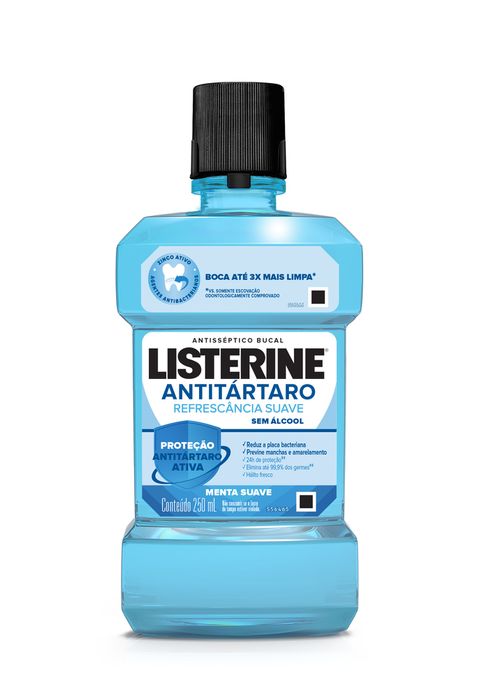 Antisséptico Bucal Listerine Antitártaro Refrescância Suave 250ml