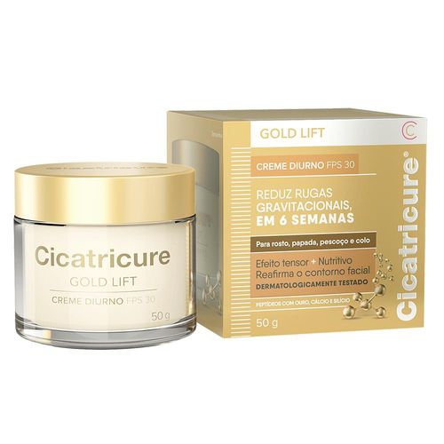 Creme Facial Cicatricure Gold Lift Diurno FPS30 50g