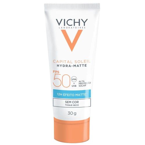 Protetor Solar Vichy Capital Soleil Hydra - Matte FPS50 30ml