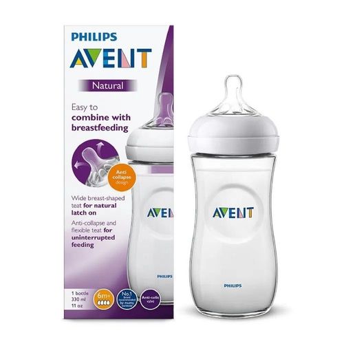 Mamadeira Petála Avent Transparente 330ml SCF036/