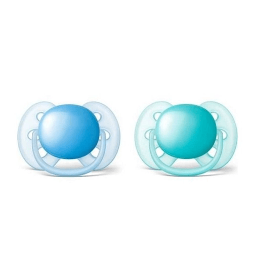 Chupeta Ultra Soft Aventis 0-6 Meninos com 2 Unidades SCF212/20