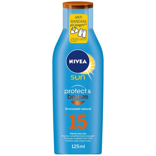 Protetor Solar Nivea Sun Protect & Bronze FPS 125ml