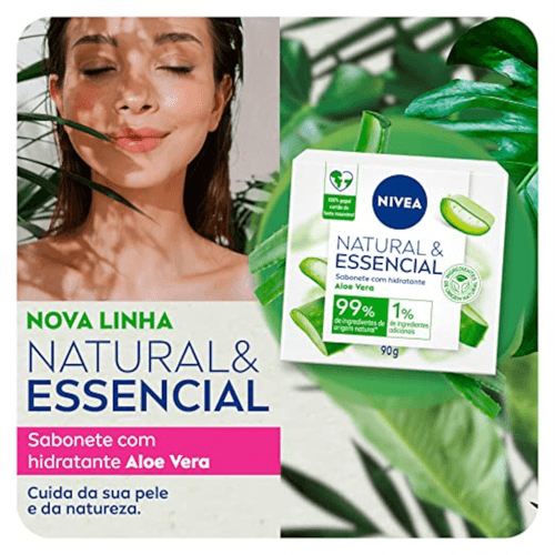 Sabonete em Barra Nivea Natural Essencial Aloe Vera 90g