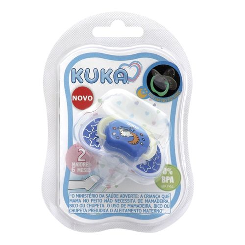 Chupeta Kuka Lumina Bico Orto Tam 2 Azul