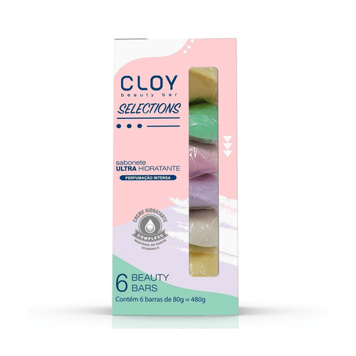 Kit Sabonete em Barra Cloy Beauty Selections Sortidos com 6 Unidades