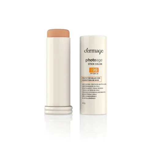 Protetor Solar Dermage Photoage Stick Color FPS99 Cor E Médio Intense 12g