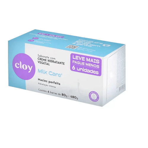Kit Sabonete Cloy Beauty Milk Care com 6 Unidades Leve Mais Pague Menos