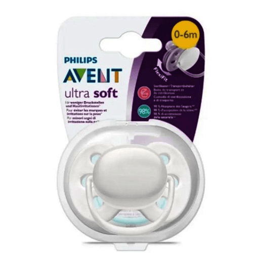 Chupeta Ultra Soft Aventis 0-6 Branca SCF092/01