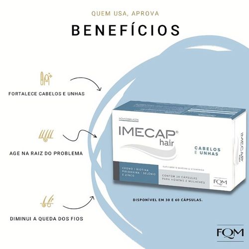 Imecap Hair Cabelos e Unhas com 60 cápsulas