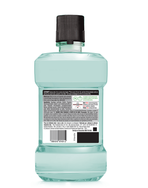 Antisséptico Bucal Listerine Cool Mint Zero Menta Suave 500ml