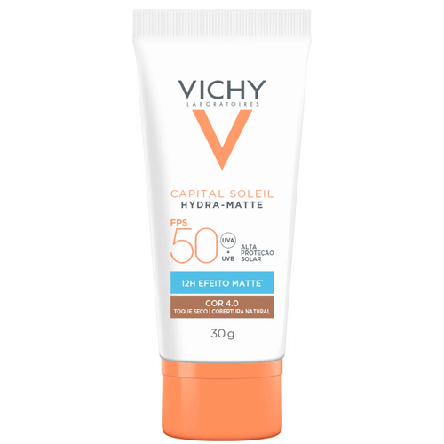 Protetor Solar Facial Vichy Hidra Matte FPS Cor 4.0 30g