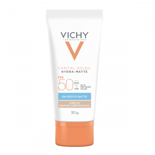 Protetor Solar Facial Vichy Hidra Matte FPS Cor 2.0 30g