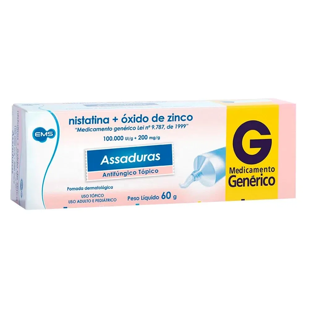 Nistatina + Óxido de Zinco pomada 60g EMS