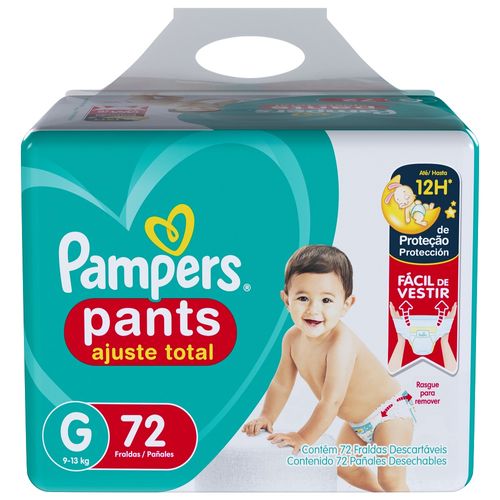 Fralda Pampers Confort Sec Pants G 72 Unidades