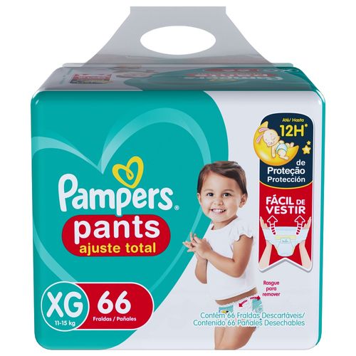 Fralda Pampers Confort Sec Pants XG 66 Unidades