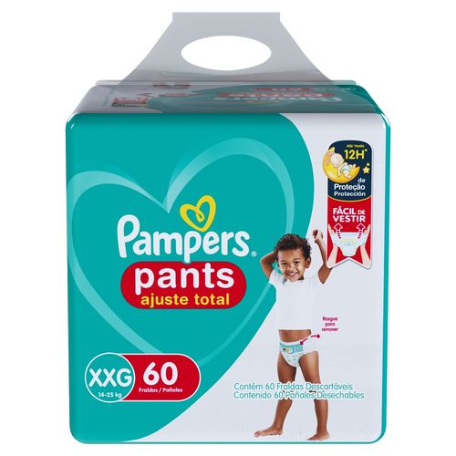 Fralda Pampers Confort Sec Pants XXG 60 Unidades