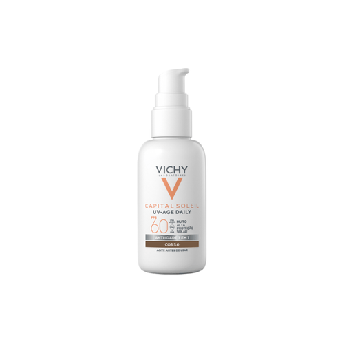 Protetor Solar Facial Vichy UV-Age Daily FPS60 Cor 5.0 40g