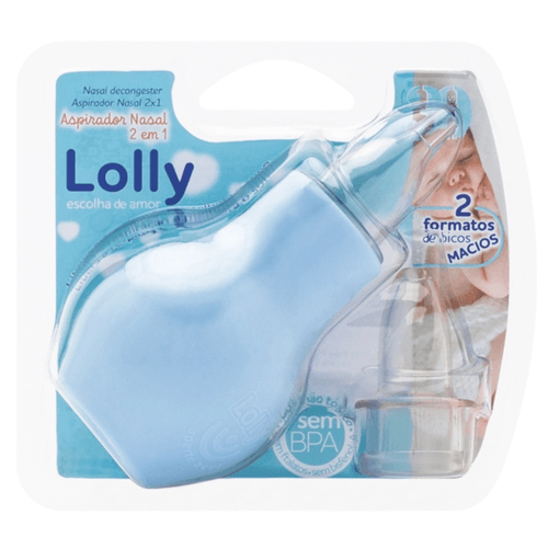 Aspirador Nasal Lolly 2 em 1 Azul