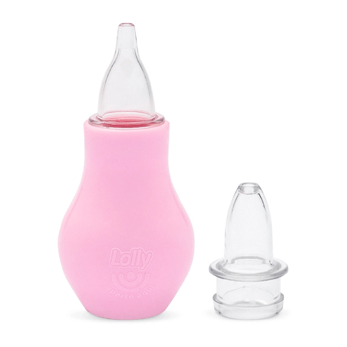 Aspirador Nasal Lolly 2 em 1 Rosa