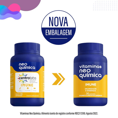Vitaminas Neo Química Imune com 30 Comprimidos