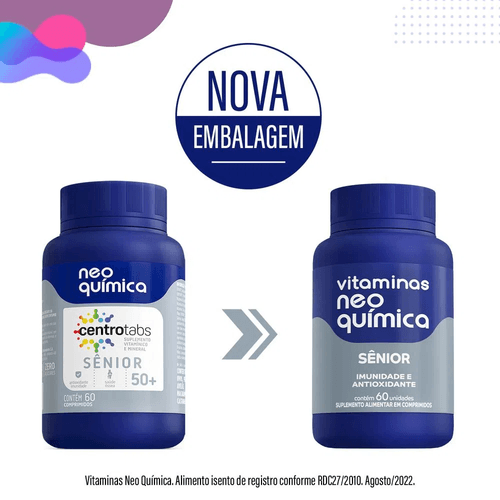 Vitaminas Neo Química Sênior com 60 Comprimidos
