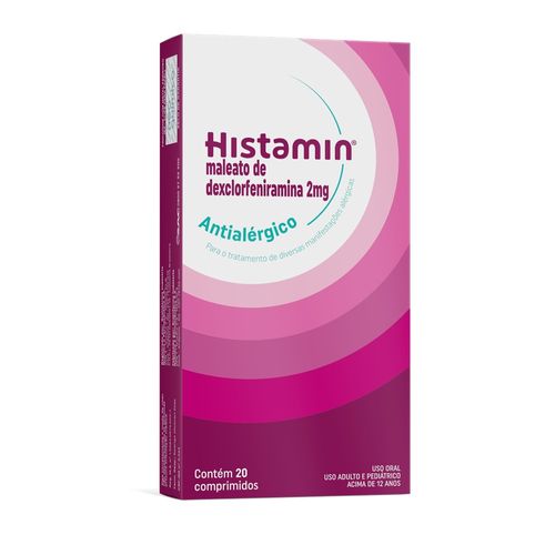 Histamin 2mg com 20 comprimidos
