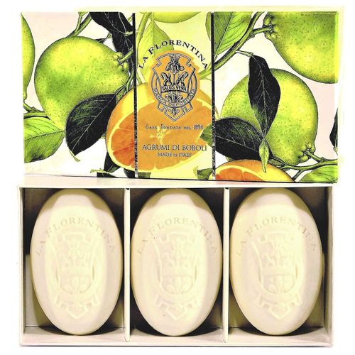 Kit Sabonete em Barra La Florentina Boboli Citrus com 3 Unidades 150g