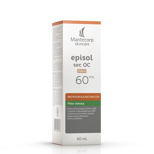 Protetor Solar Episol Sec OC FPS60 Cor Claro 60g