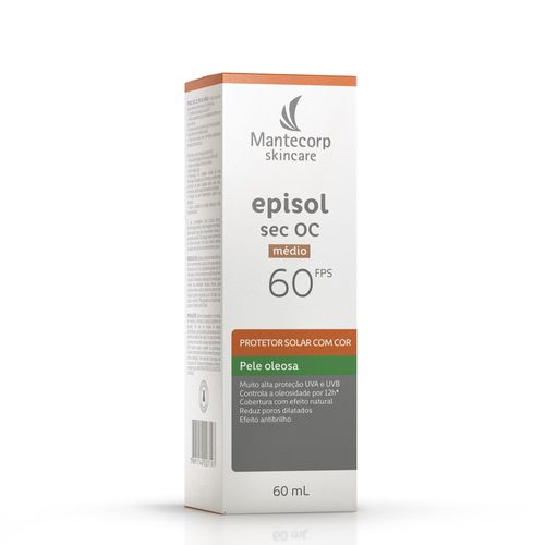 Protetor Solar Episol Sec OC FPS60 Cor Médio 60g