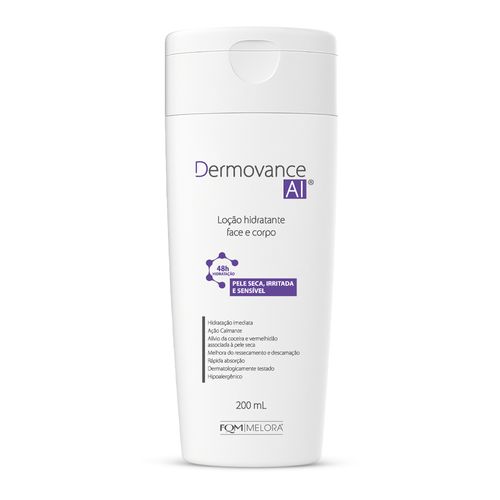 Loção Hidratante Face e Corpo Dermovance AI 200ml