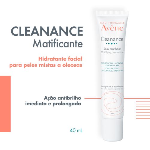 Hidratante Facial Avene Cleanance Emulsão Mat 40ml