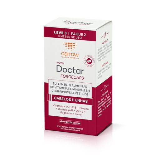 Suplemento Doctar Forcecaps Com 90 Comprimidos