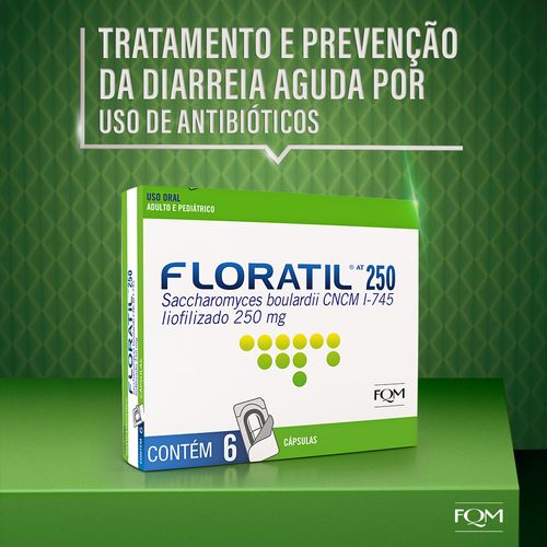 Floratil AT 250mg com 06 Cápsulas