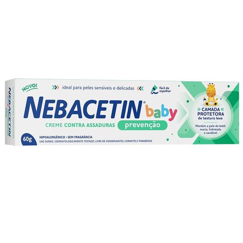 Creme Prevenção de Assaduras Nebacetin Baby 60g