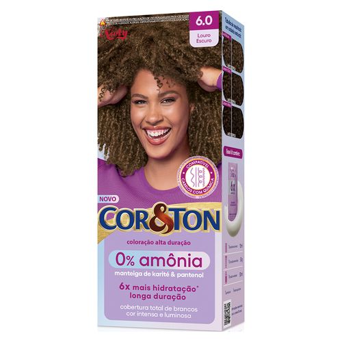Tintura Cor&Ton Sem Amônia - 6.0 LOURO ESCURO