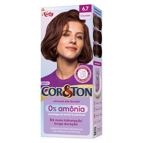 Tintura Cor&Ton Sem Amônia - 6.7 CHOCOLATE