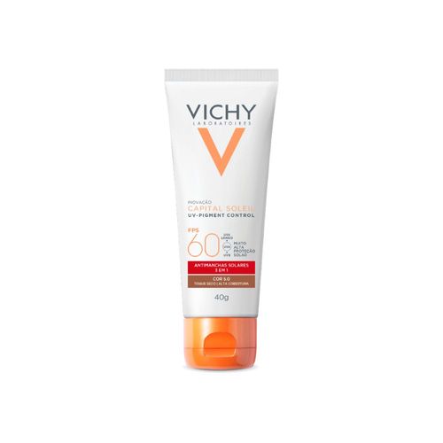 Protetor Solar Facial Vichy UV-Pigment Control FPS60 Cor 5.0 40g