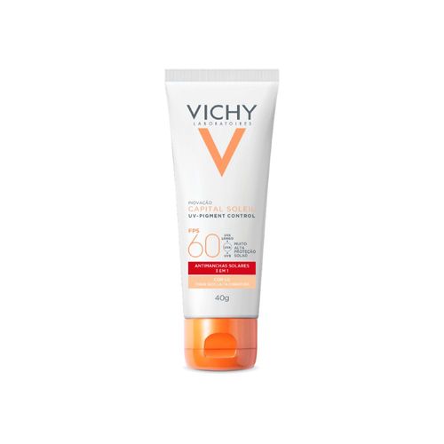 Protetor Solar Facial Vichy UV-Pigment Control FPS60 Cor 1.0 40g