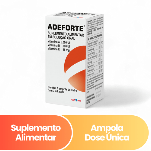 Suplemento Alimentar Adeforte Oral com 1 Ampola 3ml