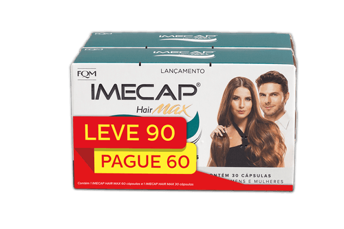 Kit Imecap Hair Max Leve 90 Pague 60 Capsulas