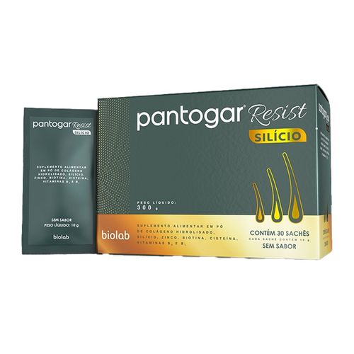 Pantogar Resist Silício 10g com 30 sachês
