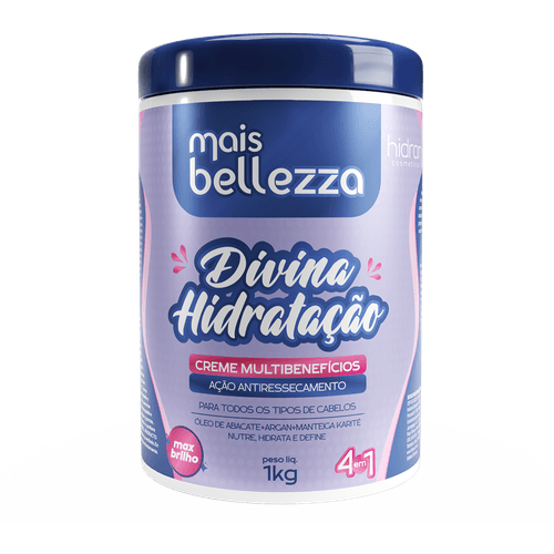 Creme Multibeneficio Hidran Mais Bellezza Divina Hidrataçao 1k