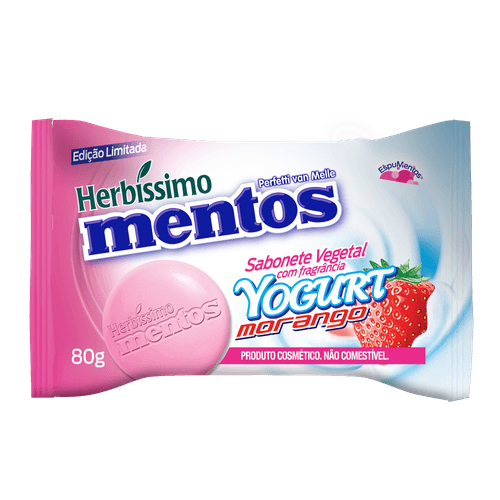 Sabonete Herbissimo Mentos Yogurt Morango 80g